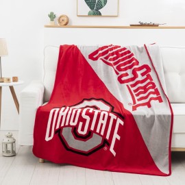 Northwest NCAA Ohio State Buckeyes Unisex-Adult Micro Raschel Throw Blanket, 46 x 60, Halftone Northwest NCAA Ohio State Buckeyes Unisex-Adult Micro Raschel Throw Blanket, 46 x 60, Halftone