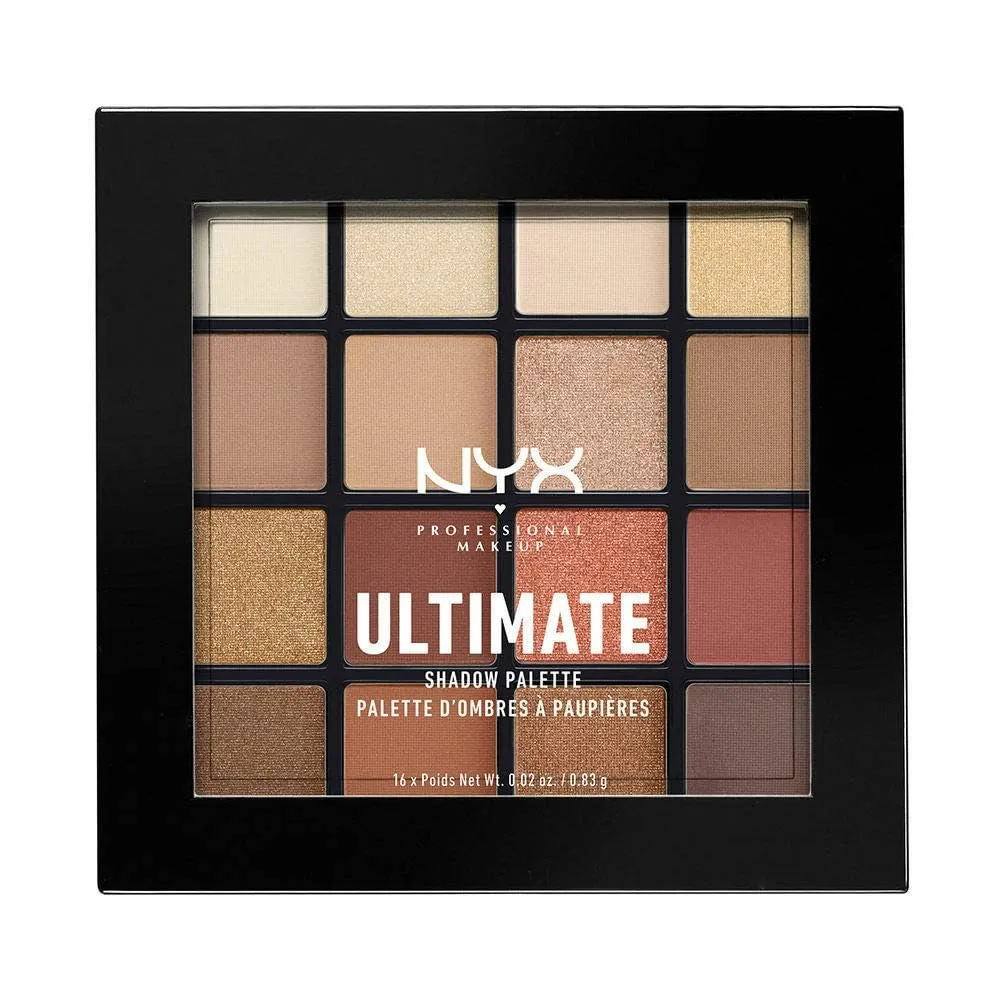 NYX PROFESSIONAL MAKEUP Ultimate Shadow Palette, Eyeshadow Palette - Warm Neutrals NYX PROFESSIONAL MAKEUP Ultimate Shadow Palette, Eyeshadow Palette - Warm Neutrals