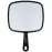 ForPro Professional Collection Extra Large Hand Mirror with Handle, 9 W x 12 L, Multi-Purpose Handheld Mirror with Distortion-Free Reflection, Black