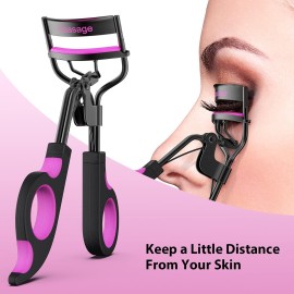 Kaasage Eyelash Curler with Pads, Lash Curler with 5 Extra Silicone Replacement Pads, Achieve Perfect Curls in 5 Seconds Kaasage Eyelash Curler with Pads, Lash Curler with 5 Extra Silicone Replacement Pads, Achieve Perfect Curls in 5 Seconds