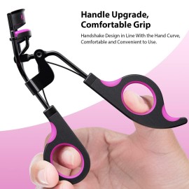 Kaasage Eyelash Curler with Pads, Lash Curler with 5 Extra Silicone Replacement Pads, Achieve Perfect Curls in 5 Seconds Kaasage Eyelash Curler with Pads, Lash Curler with 5 Extra Silicone Replacement Pads, Achieve Perfect Curls in 5 Seconds