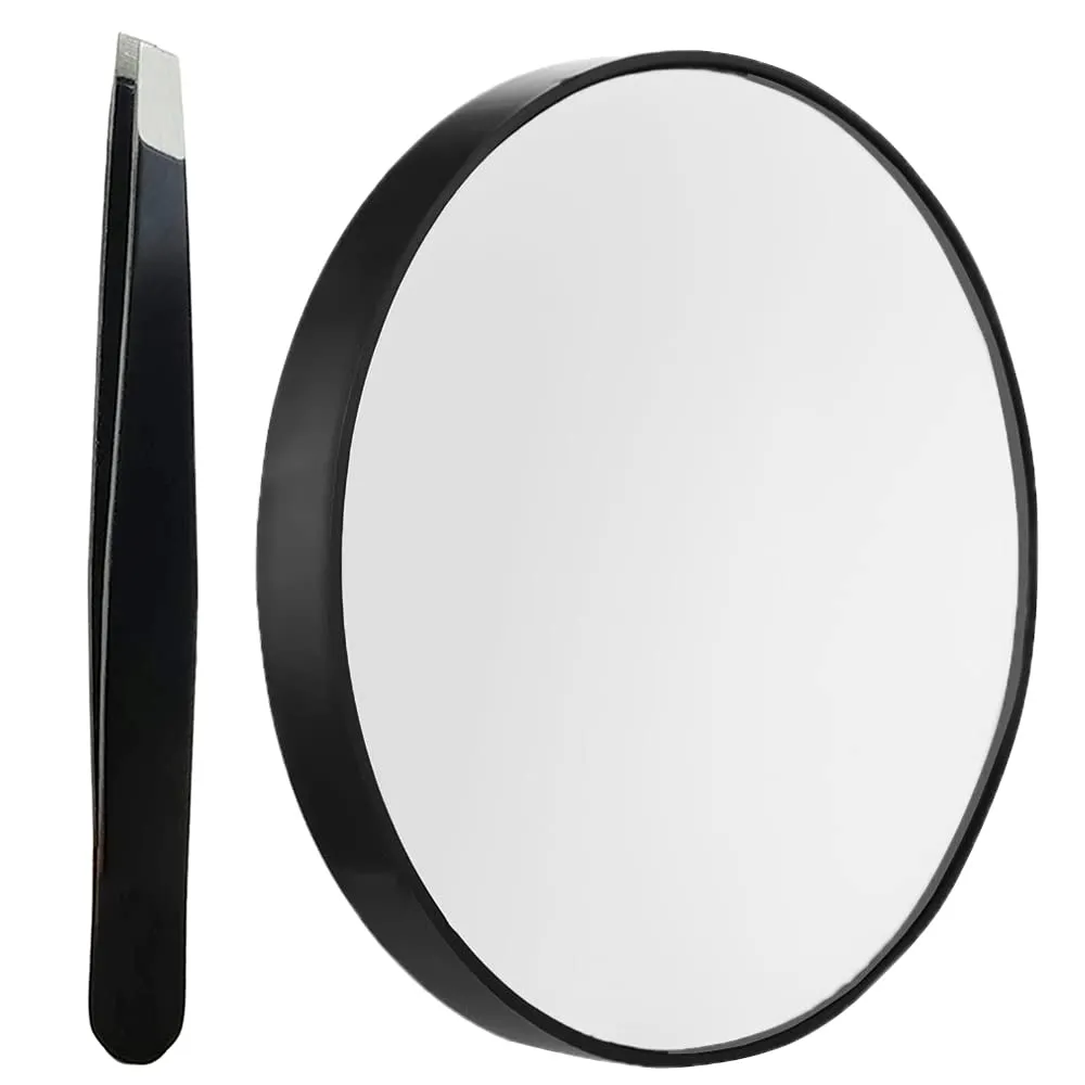 10X Magnifying Makeup Mirror, Round Mirror 2 Suction Cups Facial Makeup Cosmetic Absorption Shaving Home Makeup Travel Essential(Diameter 3.46 inches) 10X Magnifying Makeup Mirror, Round Mirror 2 Suction Cups Facial Makeup Cosmetic Absorption Shaving Home Makeup Travel Essential(Diameter 3.46 inches)