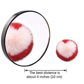 10X Magnifying Makeup Mirror, Round Mirror 2 Suction Cups Facial Makeup Cosmetic Absorption Shaving Home Makeup Travel Essential(Diameter 3.46 inches) 10X Magnifying Makeup Mirror, Round Mirror 2 Suction Cups Facial Makeup Cosmetic Absorption Shaving Home Makeup Travel Essential(Diameter 3.46 inches)