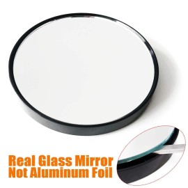 10X Magnifying Makeup Mirror, Round Mirror 2 Suction Cups Facial Makeup Cosmetic Absorption Shaving Home Makeup Travel Essential(Diameter 3.46 inches) 10X Magnifying Makeup Mirror, Round Mirror 2 Suction Cups Facial Makeup Cosmetic Absorption Shaving Home Makeup Travel Essential(Diameter 3.46 inches)