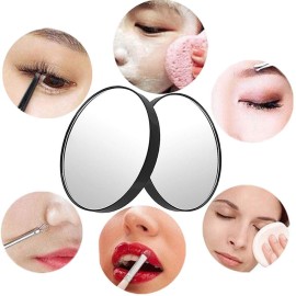 10X Magnifying Makeup Mirror, Round Mirror 2 Suction Cups Facial Makeup Cosmetic Absorption Shaving Home Makeup Travel Essential(Diameter 3.46 inches) 10X Magnifying Makeup Mirror, Round Mirror 2 Suction Cups Facial Makeup Cosmetic Absorption Shaving Home Makeup Travel Essential(Diameter 3.46 inches)