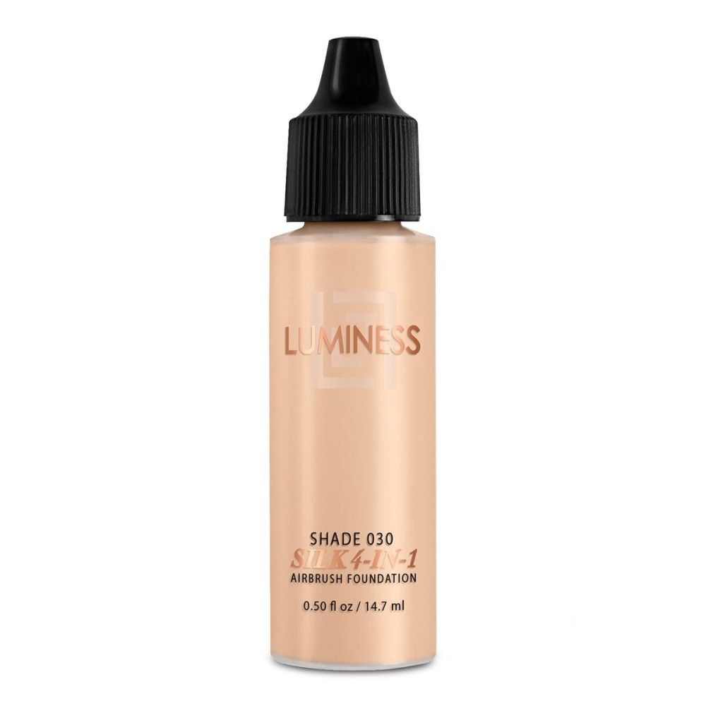 Luminess Air Silk 4-In-1 Airbrush Foundation- Foundation, Shade 030 (.5 Fl Oz) - Sheer to Medium Coverage - Anti-Aging Formula Hydrates and Moisturizes - Professional Makeup Kit for Cordless Air Brush Luminess Air Silk 4-In-1 Airbrush Foundation- Foundation, Shade 030 (.5 Fl Oz) - Sheer to Medium Coverage - Anti-Aging Formula Hydrates and Moisturizes - Professional Makeup Kit for Cordless Air Brush