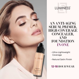 Luminess Air Silk 4-In-1 Airbrush Foundation- Foundation, Shade 030 (.5 Fl Oz) - Sheer to Medium Coverage - Anti-Aging Formula Hydrates and Moisturizes - Professional Makeup Kit for Cordless Air Brush Luminess Air Silk 4-In-1 Airbrush Foundation- Foundation, Shade 030 (.5 Fl Oz) - Sheer to Medium Coverage - Anti-Aging Formula Hydrates and Moisturizes - Professional Makeup Kit for Cordless Air Brush
