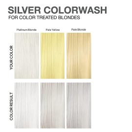 Celeb Luxury Viral Colorwash, Professional Semi-Permanent Hair Color Depositing Shampoo, Extreme Silver