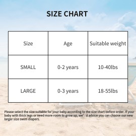 ALVABABY Swim Diapers 2pcs Baby & Toddler Snap One Size Reusable Adjustable Baby Boys\' Swim Diapers for Swimming Lessons SW18-21 ALVABABY Swim Diapers 2pcs Baby & Toddler Snap One Size Reusable Adjustable Baby Boys\' Swim Diapers for Swimming Lessons SW18-21