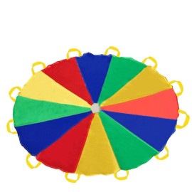 Sonyabecca Parachute Kids Play 12 Feet with 12 Handles for 8 12 Years Game, Kids Party Game