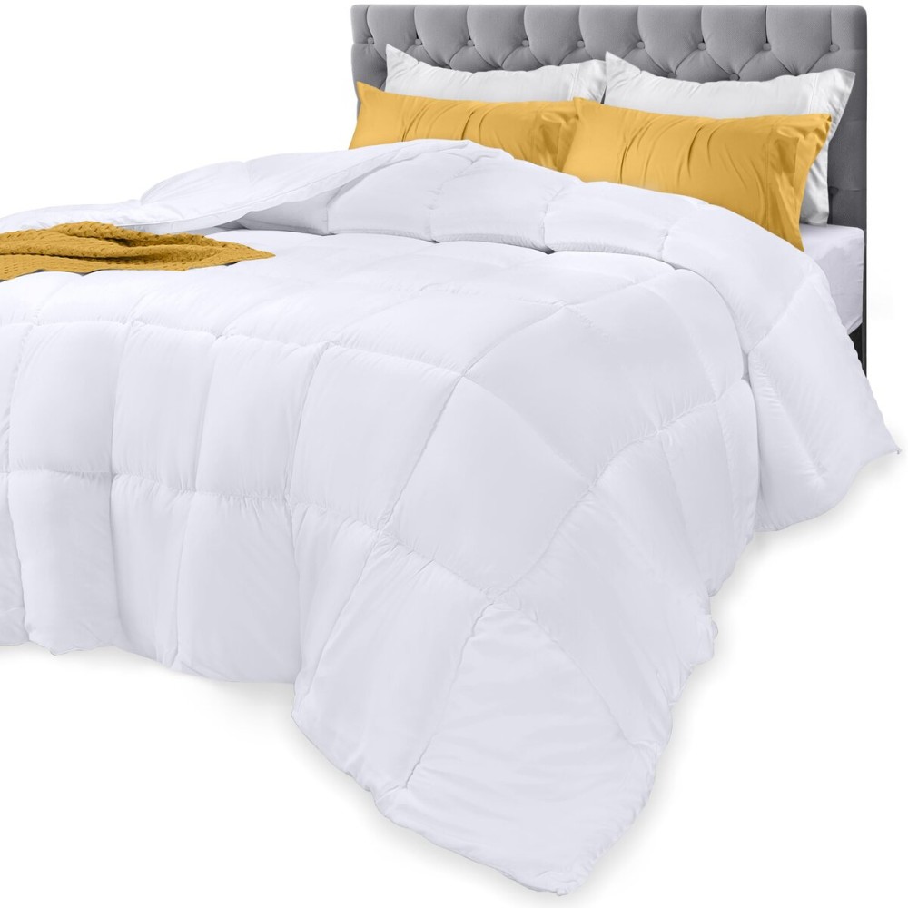 Utopia Bedding Down Alternative Comforter (Twin, White) - All Season Comforter - Plush Siliconized Fiberfill Duvet Insert - Box Stitched Utopia Bedding Down Alternative Comforter (Twin, White) - All Season Comforter - Plush Siliconized Fiberfill Duvet Insert - Box Stitched