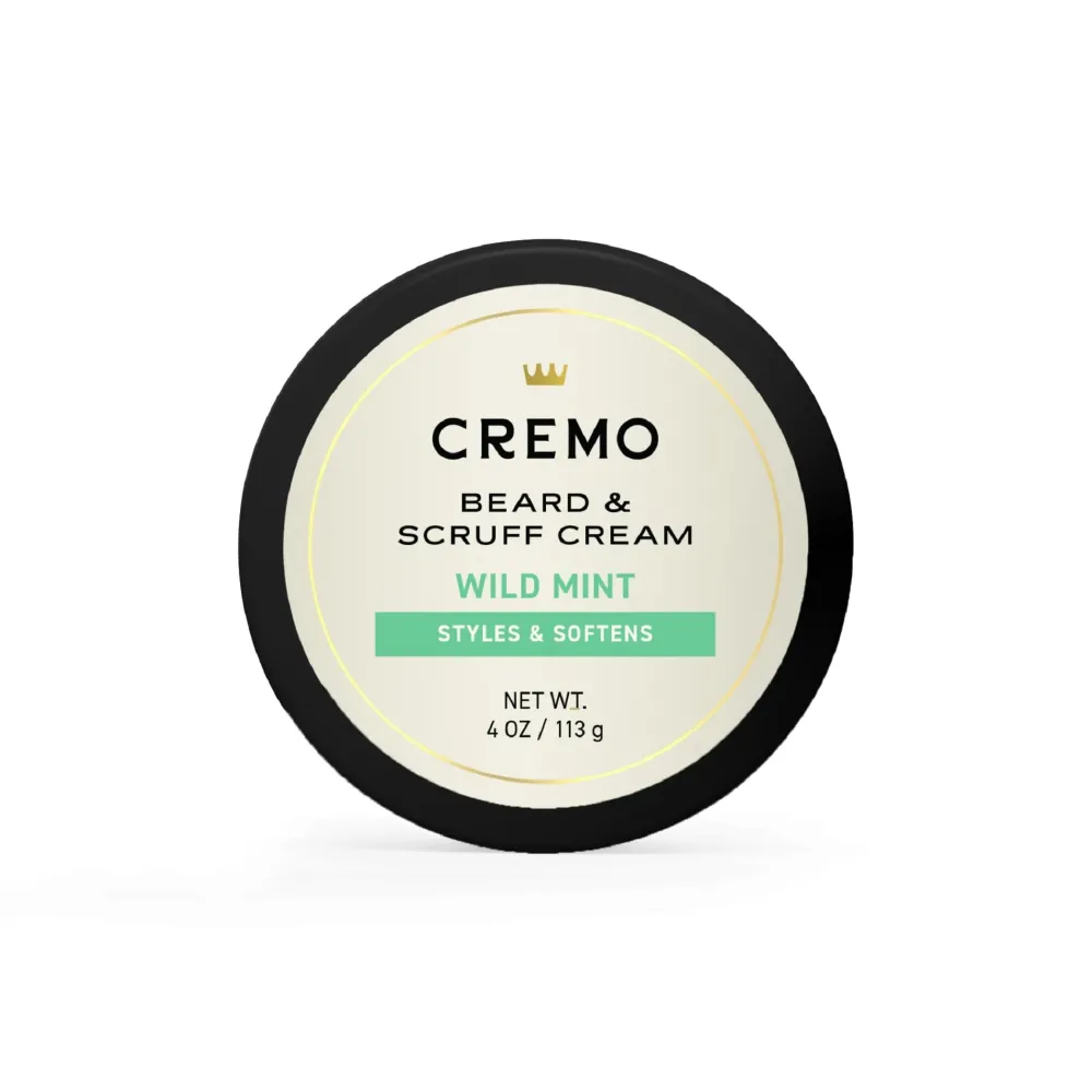 Cremo Beard & Scruff Cream, Wild Mint, 4 Ounce (Pack of 1) - Soothe Beard Itch, Condition and Offer Light-Hold Styling for Stubble and Scruff (Product Packaging May Vary) Cremo Beard & Scruff Cream, Wild Mint, 4 Ounce (Pack of 1) - Soothe Beard Itch, Condition and Offer Light-Hold Styling for Stubble and Scruff (Product Packaging May Vary)