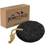 Pumice Stone - Natural Earth Lava Black - Callus/Corn Remover for Feet Heels and Palm - Pedicure Exfoliation Tool - Dry Dead Skin Scrubber - Health Foot Care