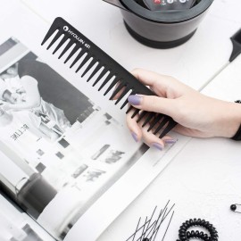 HYOUJIN 601 Black Carbon Wide Tooth Comb Detangling Comb Detangler Hair Comb for Long Wet hair Hair Straighten Curly Hair 230 Heat Resistan HYOUJIN 601 Black Carbon Wide Tooth Comb Detangling Comb Detangler Hair Comb for Long Wet hair Hair Straighten Curly Hair 230 Heat Resistan