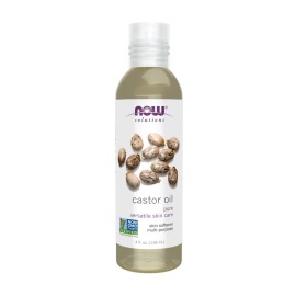 NOW Foods Solutions, Castor Oil, 100% Pure Versatile Skin Care, Multi-Purpose Skin Softener, 4-Ounce NOW Foods Solutions, Castor Oil, 100% Pure Versatile Skin Care, Multi-Purpose Skin Softener, 4-Ounce