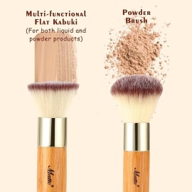 Matto Makeup Brush Set 2 Pieces Face Blush Kabuki Powder Foundation Makeup Brushes for Mineral BB Cream Matto Makeup Brush Set 2 Pieces Face Blush Kabuki Powder Foundation Makeup Brushes for Mineral BB Cream