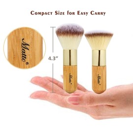 Matto Makeup Brush Set 2 Pieces Face Blush Kabuki Powder Foundation Makeup Brushes for Mineral BB Cream Matto Makeup Brush Set 2 Pieces Face Blush Kabuki Powder Foundation Makeup Brushes for Mineral BB Cream