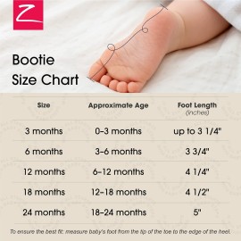 Zutano Cozie Fleece Baby Booties, Unisex Baby Shoes for Infants and Toddlers, 3M, Heather Gray