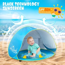 Monobeach Baby Beach Tent Pop Up Portable Shade Pool UV Protection Sun Shelter for Infant Monobeach Baby Beach Tent Pop Up Portable Shade Pool UV Protection Sun Shelter for Infant