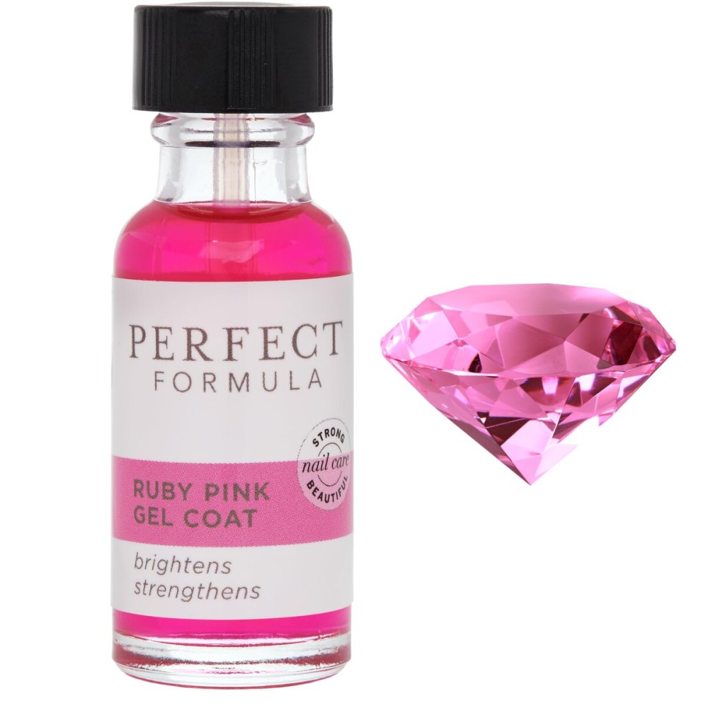 Perfect Formula Ruby Pink Gel Coat - Nail Strengthener, Keratin Nail Treatment, Gemstone Pink Gel Nail Polish - Nail Strengthener for Damaged Nails - Made In The USA .60 fl oz. Perfect Formula Ruby Pink Gel Coat - Nail Strengthener, Keratin Nail Treatment, Gemstone Pink Gel Nail Polish - Nail Strengthener for Damaged Nails - Made In The USA .60 fl oz.