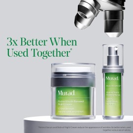 Murad Retinol Youth Renewal Serum - Rapid-Action Retinol Treatment for Face and Neck - Visibly Reduces Lines and Wrinkles, Firms and Smooths Skin, Nightly Use Formula - 1.0 Fl Oz Murad Retinol Youth Renewal Serum - Rapid-Action Retinol Treatment for Face and Neck - Visibly Reduces Lines and Wrinkles, Firms and Smooths Skin, Nightly Use Formula - 1.0 Fl Oz