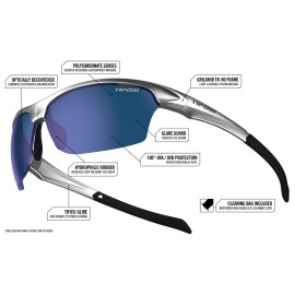 Tifosi Intense Sunglasses Gloss Black/Silver Mirror Smoke Lenses Tifosi Intense Sunglasses Gloss Black/Silver Mirror Smoke Lenses