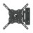 Amazon Basics Full Motion Articulating TV Monitor Wall Mount for 26 to 55 TVs and Flat Panels up to 80 Lbs, Black