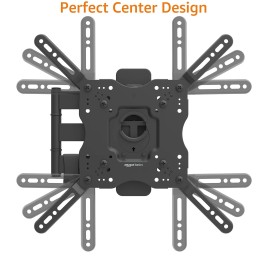 Amazon Basics Full Motion Articulating TV Monitor Wall Mount for 26 to 55 TVs and Flat Panels up to 80 Lbs, Black Amazon Basics Full Motion Articulating TV Monitor Wall Mount for 26 to 55 TVs and Flat Panels up to 80 Lbs, Black