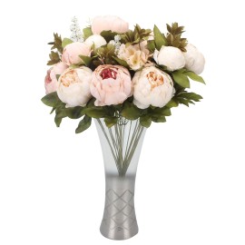 Duovlo Fake Flowers Vintage Artificial Peony Silk Flowers Wedding Home Decoration,Pack of 1 (Light Pink) Duovlo Fake Flowers Vintage Artificial Peony Silk Flowers Wedding Home Decoration,Pack of 1 (Light Pink)