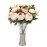 Duovlo Fake Flowers Vintage Artificial Peony Silk Flowers Wedding Home Decoration,Pack of 1 (Light Pink)