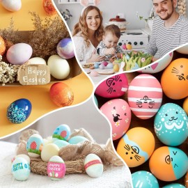 YunKo 6Pcs Wooden Eggs Easter Brown Fake Wood Nest Eggs for Craft Decorate Get hens to Lay Eggs Chicken Coop Accessories