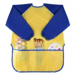 KUUQA Childrens Kids Toddler Waterproof Play Apron Art Smock with 3 Roomy Pockets - Painting, Baking, Feeding Smock - Age 2-4 years (Paints and Brushes not included)