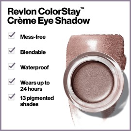 Revlon Crme Eyeshadow, ColorStay 24 Hour Eye Makeup, Highly Pigmented Cream Formula in Blendable Matte & Shimmer Finishes, 705 Crme Brle, 0.18 Oz Revlon Crme Eyeshadow, ColorStay 24 Hour Eye Makeup, Highly Pigmented Cream Formula in Blendable Matte & Shimmer Finishes, 705 Crme Brle, 0.18 Oz