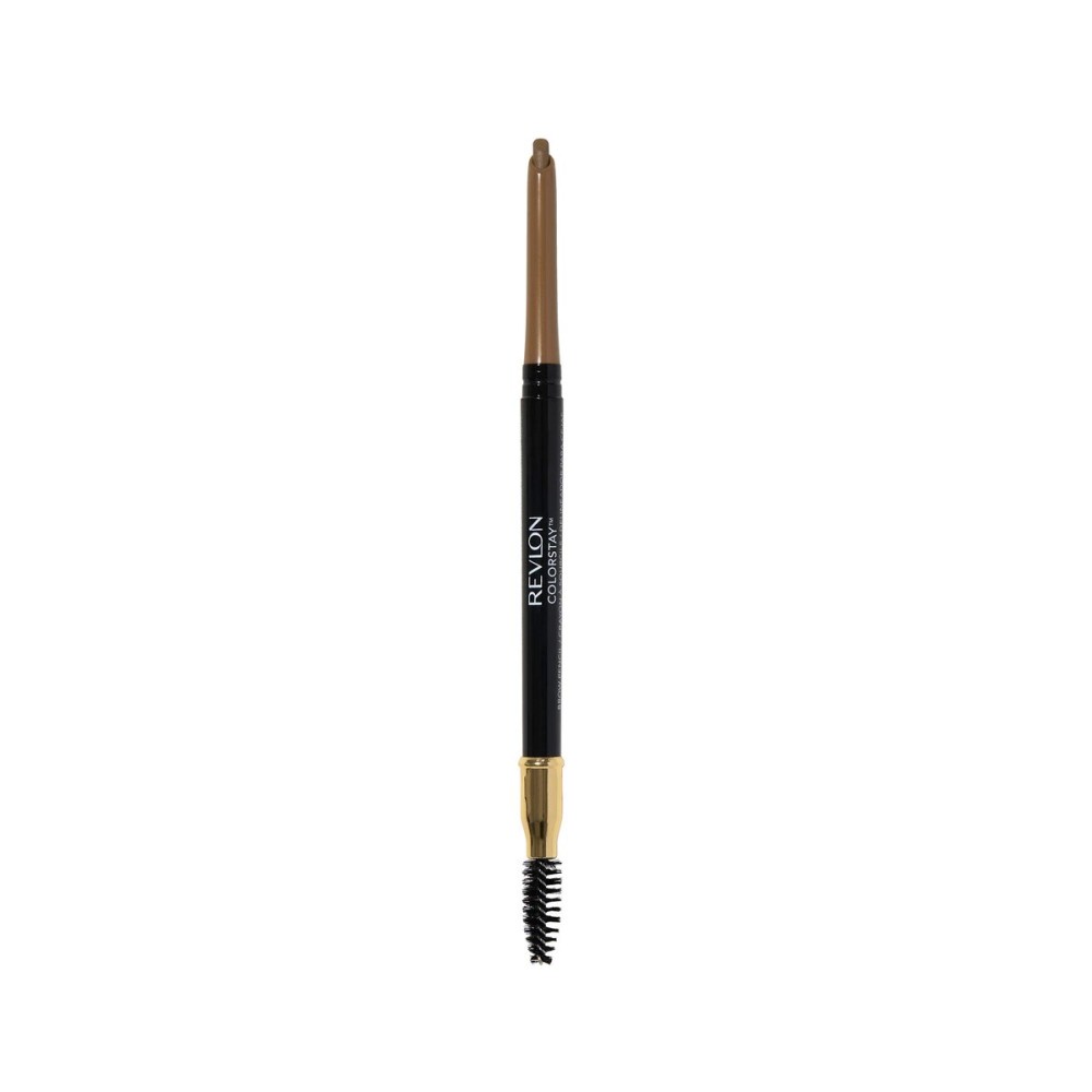 Revlon ColorStay Eyebrow Pencil with Spoolie Brush, Waterproof, Longwearing, Angled Tip Applicator for Perfect Brows, 205 Blonde, 0.021 oz Revlon ColorStay Eyebrow Pencil with Spoolie Brush, Waterproof, Longwearing, Angled Tip Applicator for Perfect Brows, 205 Blonde, 0.021 oz