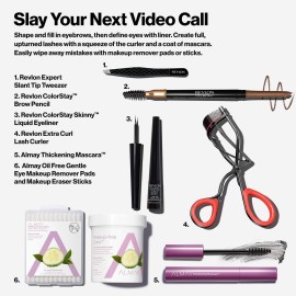 Revlon ColorStay Eyebrow Pencil with Spoolie Brush, Waterproof, Longwearing, Angled Tip Applicator for Perfect Brows, 225 Soft Black, 0.021 oz Revlon ColorStay Eyebrow Pencil with Spoolie Brush, Waterproof, Longwearing, Angled Tip Applicator for Perfect Brows, 225 Soft Black, 0.021 oz