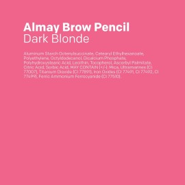 Almay Eyebrow Pencil with Spoolie Brush, Easy to Achieve Brows, Hypoallergenic, 801 Dark Blonde Almay Eyebrow Pencil with Spoolie Brush, Easy to Achieve Brows, Hypoallergenic, 801 Dark Blonde
