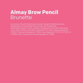 Almay Eyebrow Pencil with Spoolie Brush, Easy to Achieve Brows, Hypoallergenic, 802 Brunette Almay Eyebrow Pencil with Spoolie Brush, Easy to Achieve Brows, Hypoallergenic, 802 Brunette