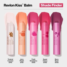 Revlon Kiss Tinted Lip Balm with SPF 20, Hydrating, Flavored, Infused with Natural Fruit Oils, 010 Tropical Coconut, 0.09 oz Revlon Kiss Tinted Lip Balm with SPF 20, Hydrating, Flavored, Infused with Natural Fruit Oils, 010 Tropical Coconut, 0.09 oz