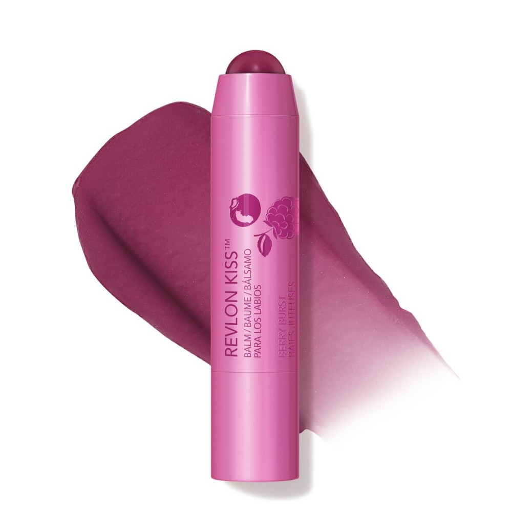 Revlon Kiss Tinted Lip Balm with SPF 20, Hydrating, Flavored, Infused with Natural Fruit Oils, 035 Berry Burst, 0.09 oz Revlon Kiss Tinted Lip Balm with SPF 20, Hydrating, Flavored, Infused with Natural Fruit Oils, 035 Berry Burst, 0.09 oz