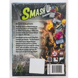 AEG Smash Up: Cease & Desist Card Game Expansion | Astroknights, Changerbots, Ignobles, Star Roamers | 2-4 Players | Ages 14+ | 30-45 Minute Playtime