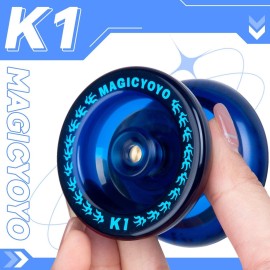 MAGICYOYO Responsive Yoyo K1 Tug Return Yo yo, Hubstacks Yo-yo for Kids Beginners Dual Purpose Yo Yo with Unresponsive Bearing, Storage Bag + 12 Yoyo Strings +Yo-Yo Glove +2 Yo yo Hubstacks (Blue) MAGICYOYO Responsive Yoyo K1 Tug Return Yo yo, Hubstacks Yo-yo for Kids Beginners Dual Purpose Yo Yo with Unresponsive Bearing, Storage Bag + 12 Yoyo Strings +Yo-Yo Glove +2 Yo yo Hubstacks (Blue)