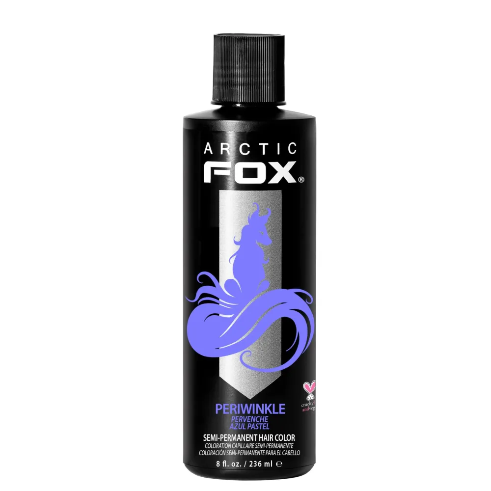 ARCTIC FOX Vegan and Cruelty-Free Semi-Permanent Hair Color Dye (8 Fl Oz, PERIWINKLE)