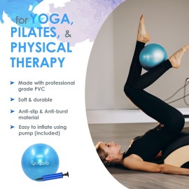 Pilates Ring and Ball Set with 3 Resistance Bands - Pilates Equipment for Home Workout - Magic Circle Pilates Ring 14 Inch to Tone, Sculpt and Strengthen - Fitness Ring for Yoga and Pilates (Blue) Pilates Ring and Ball Set with 3 Resistance Bands - Pilates Equipment for Home Workout - Magic Circle Pilates Ring 14 Inch to Tone, Sculpt and Strengthen - Fitness Ring for Yoga and Pilates (Blue)