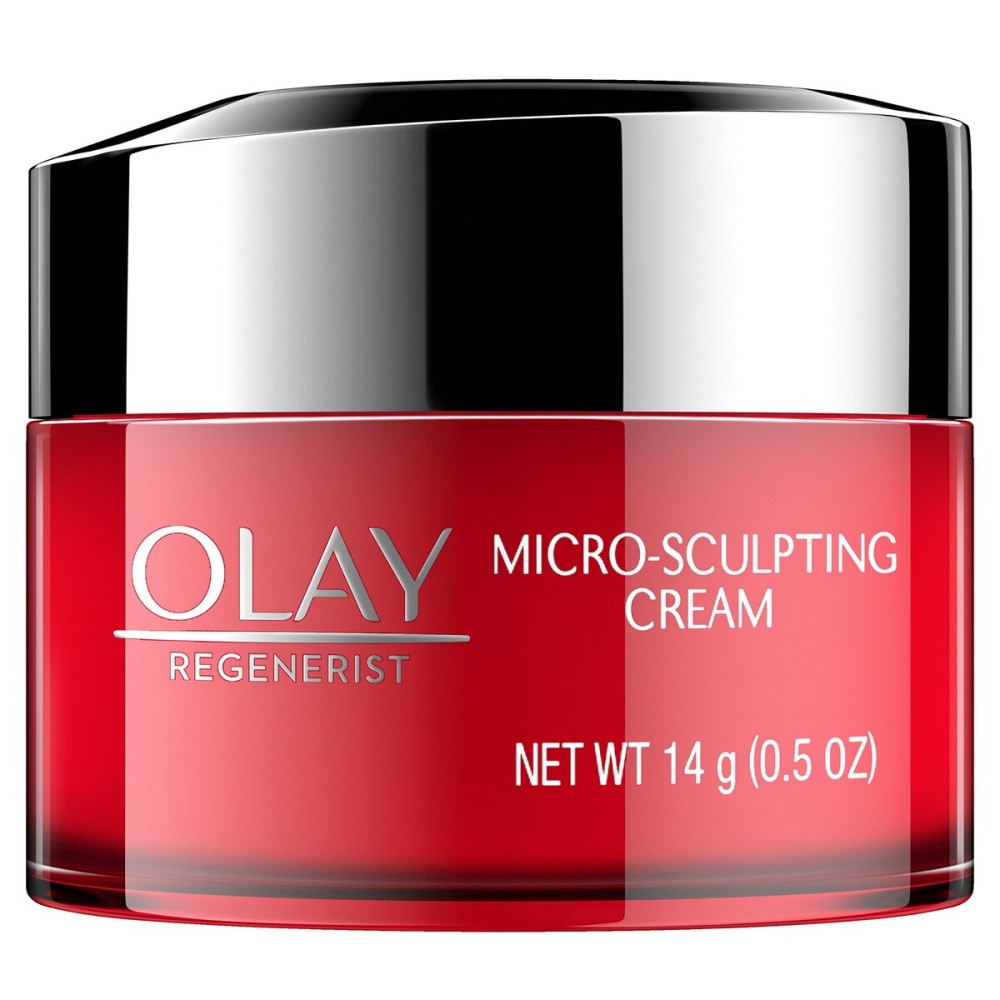 Olay Face Moisturizer, Regenerist Micro-Sculpting Cream for Women, Trial Size - Instant Hydration, Anti-Aging, Anti-Wrinkle, Firming Skin Care - Hyaluronic Acid, Niacinamide, Amino Peptides, 0.5 Oz Olay Face Moisturizer, Regenerist Micro-Sculpting Cream for Women, Trial Size - Instant Hydration, Anti-Aging, Anti-Wrinkle, Firming Skin Care - Hyaluronic Acid, Niacinamide, Amino Peptides, 0.5 Oz