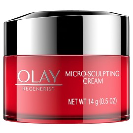 Olay Face Moisturizer, Regenerist Micro-Sculpting Cream for Women, Trial Size - Instant Hydration, Anti-Aging, Anti-Wrinkle, Firming Skin Care - Hyaluronic Acid, Niacinamide, Amino Peptides, 0.5 Oz Olay Face Moisturizer, Regenerist Micro-Sculpting Cream for Women, Trial Size - Instant Hydration, Anti-Aging, Anti-Wrinkle, Firming Skin Care - Hyaluronic Acid, Niacinamide, Amino Peptides, 0.5 Oz
