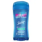 Secret Outlast Antiperspirant Deodorant for Women, Sweat & Odor Protection, PH Balancing Minerals, Clear Gel, Unscented, 2.6 oz (Pack of 6)