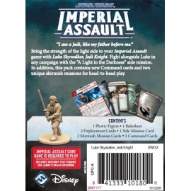 Star Wars Imperial Assault Board Game Luke Skywalker Jedi Knight ALLY PACK - Epic Sci-Fi Strategy Game for Kids and Adults, Ages 14+, 1-5 Players, 1-2 Hour Playtime, Made by Fantasy Flight Games Star Wars Imperial Assault Board Game Luke Skywalker Jedi Knight ALLY PACK - Epic Sci-Fi Strategy Game for Kids and Adults, Ages 14+, 1-5 Players, 1-2 Hour Playtime, Made by Fantasy Flight Games
