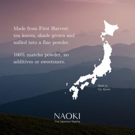 Naoki Matcha Superior Ceremonial Blend - Authentic Japanese First Harvest Ceremonial Grade Matcha Green Tea Powder from Uji, Kyoto (40g / 1.4oz) Naoki Matcha Superior Ceremonial Blend - Authentic Japanese First Harvest Ceremonial Grade Matcha Green Tea Powder from Uji, Kyoto (40g / 1.4oz)