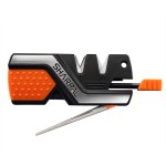 SHARPAL 101N 6-In-1 Pocket Knife Sharpener & Survival Tool - Diamond Rod, Fire Starter, Whistle - Quickly Repair, Restore and Hone Straight and Serrated Blades - Great Fathers Day Gift