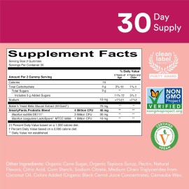 SmartyPants Kids Probiotic Immunity Gummies: Prebiotics & Probiotics for Immune Support & Digestive Comfort, Strawberry Crme, Vegan Gummy Vitamins, 60 Count, 30 Day Supply, No Refrigeration Required SmartyPants Kids Probiotic Immunity Gummies: Prebiotics & Probiotics for Immune Support & Digestive Comfort, Strawberry Crme, Vegan Gummy Vitamins, 60 Count, 30 Day Supply, No Refrigeration Required